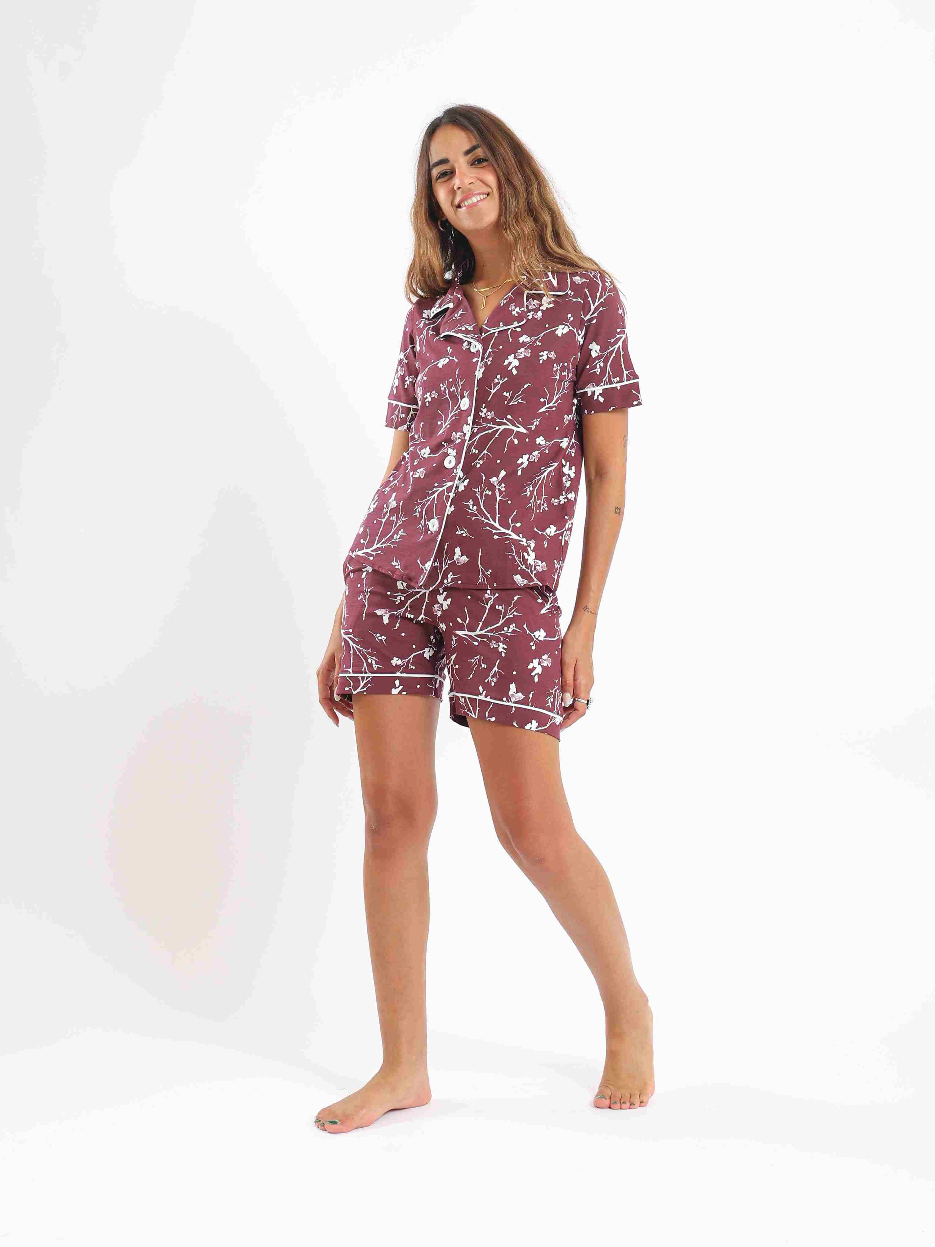 Women's Cotton Pajama Set - Relaxing Loungewear for a Good Night's Sleep