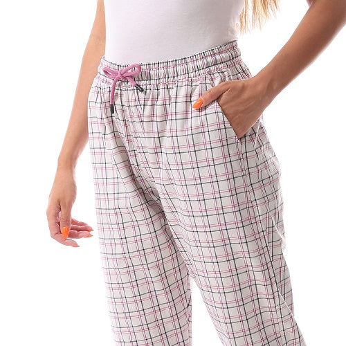 Women's check pants trendy comfy style