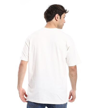 Men's Cotton T-Shirt - Classic and Comfortable Casual Tee-White