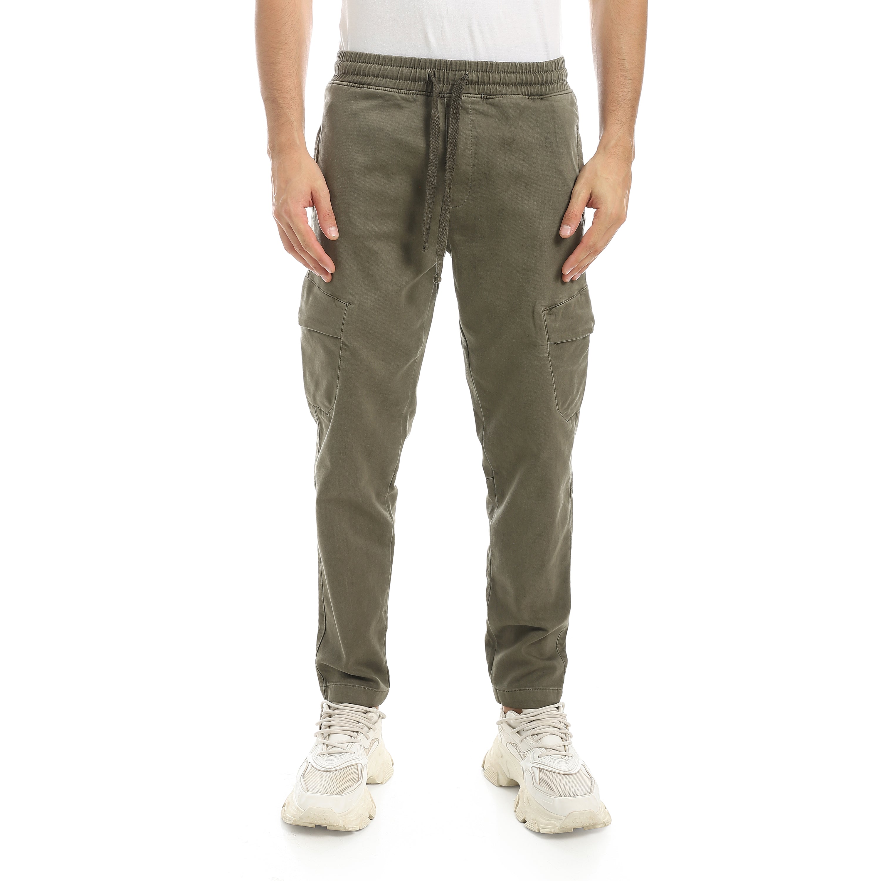 Men's Gabardine Cargo Jogger Pants