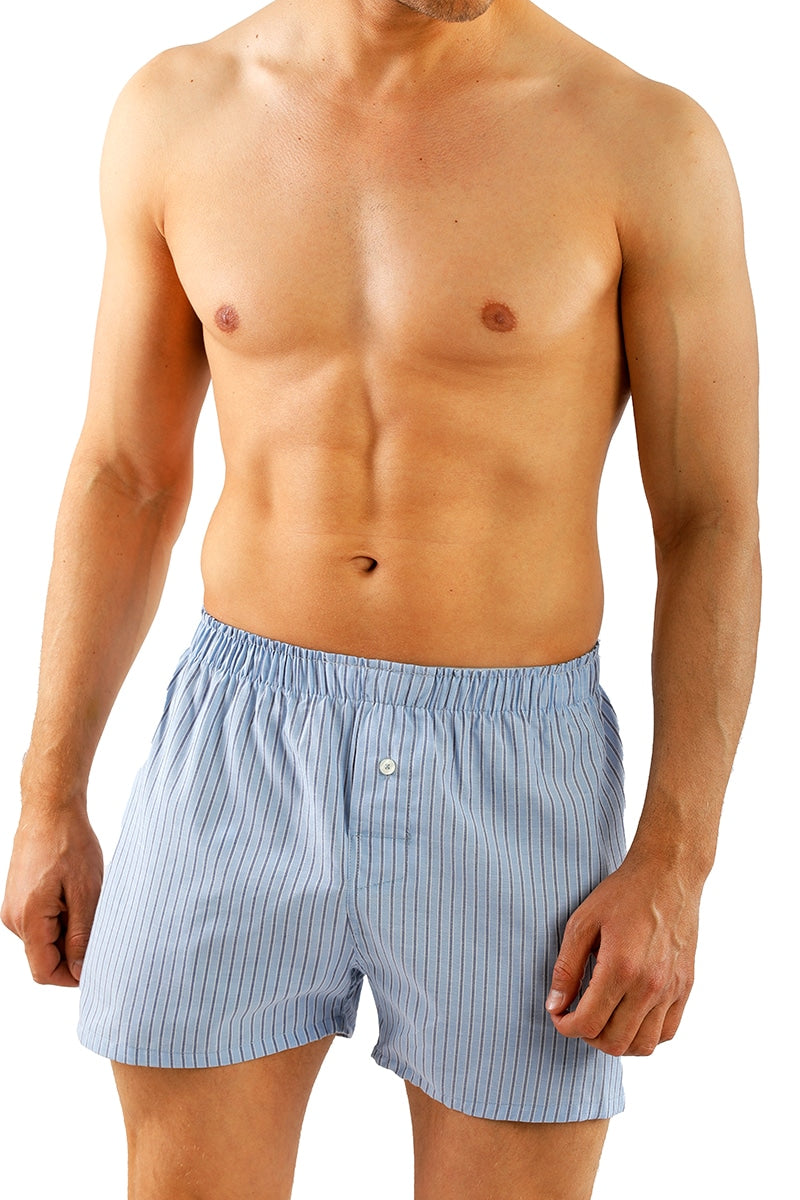 Pack Of 6 Striped Woven Boxers For Men