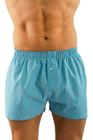 Pack Of 6 Striped Woven Boxers For Men