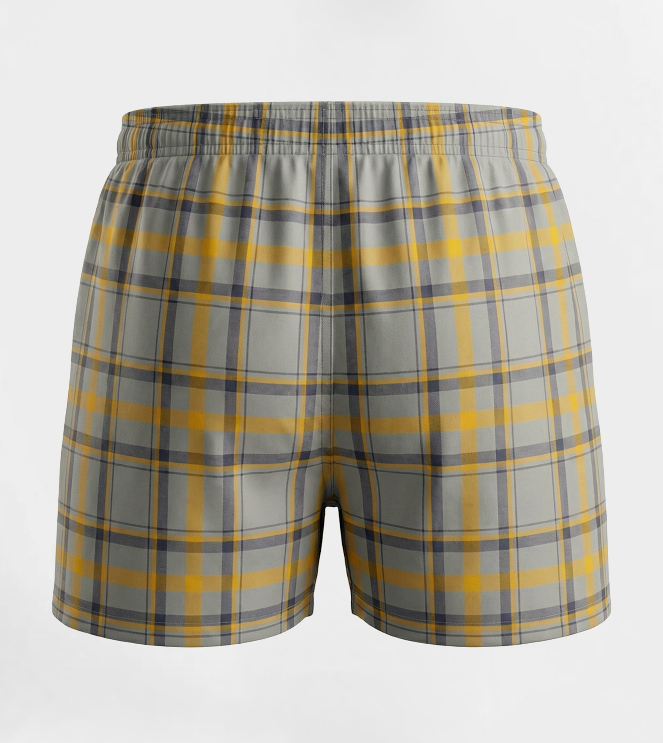 Men Plaid Boxer, Stylish Lite Blue Comfy Made Cotton