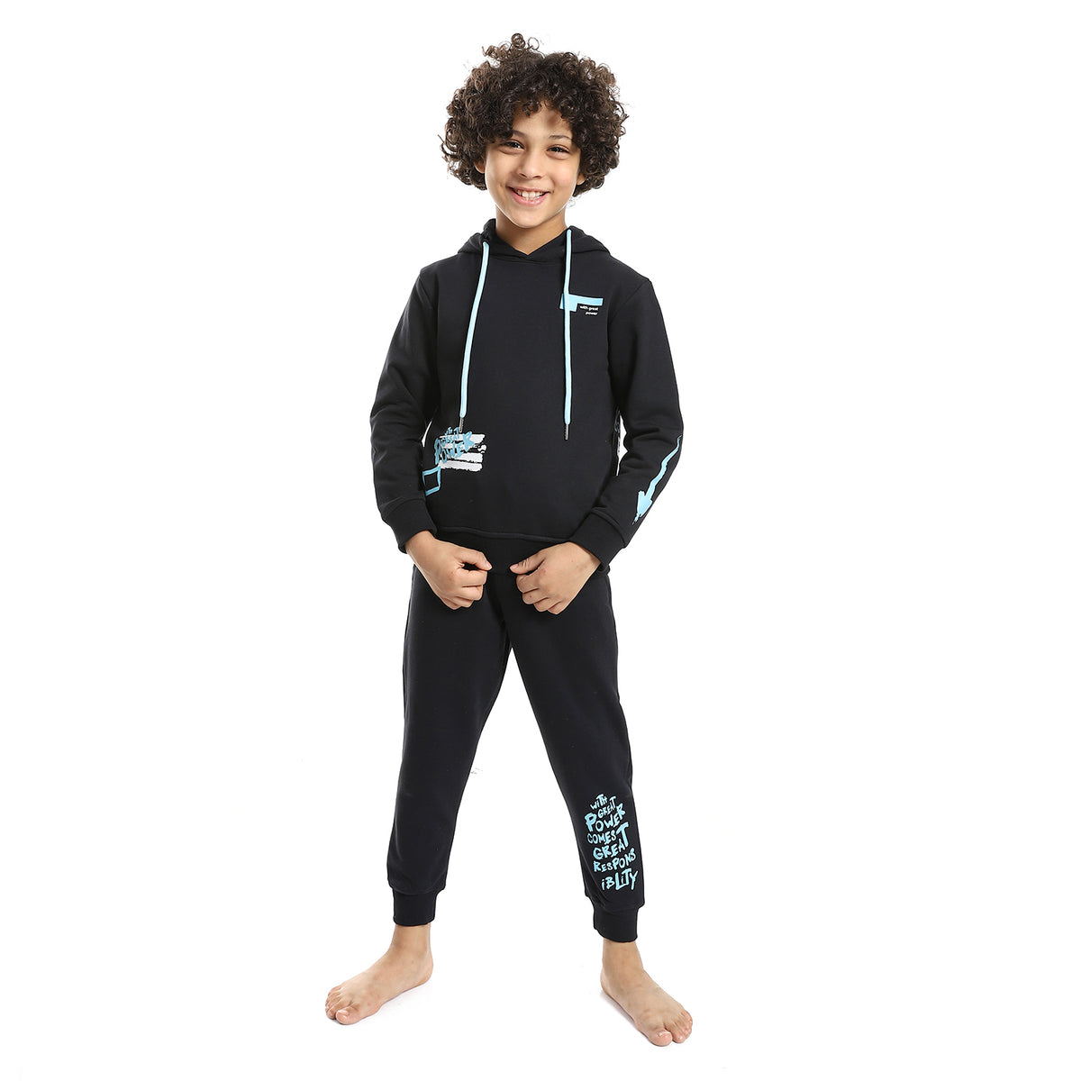 Cotton Boys Pajama Set With Embroidery main image 1