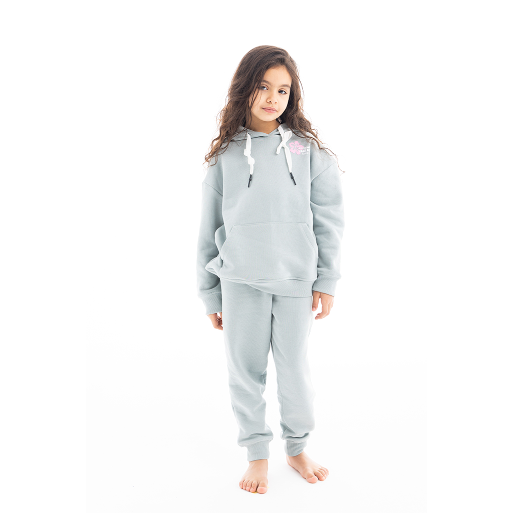 Girls Winter Hoodie Pajamas - Mint