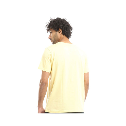 Men's Yellow T-Shirt - Vibrant and Comfortable Casual Tee