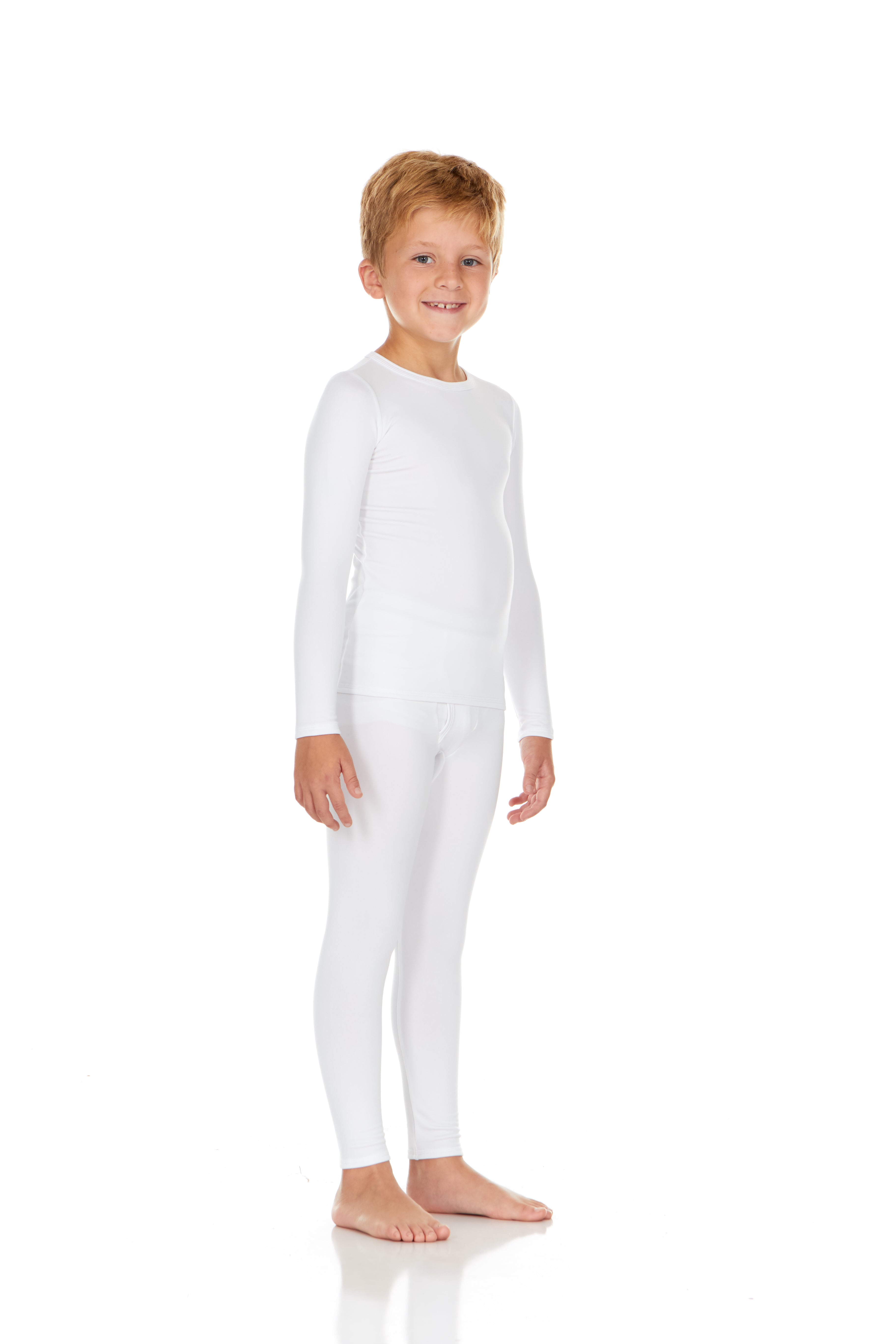 Boys Thermal set-White