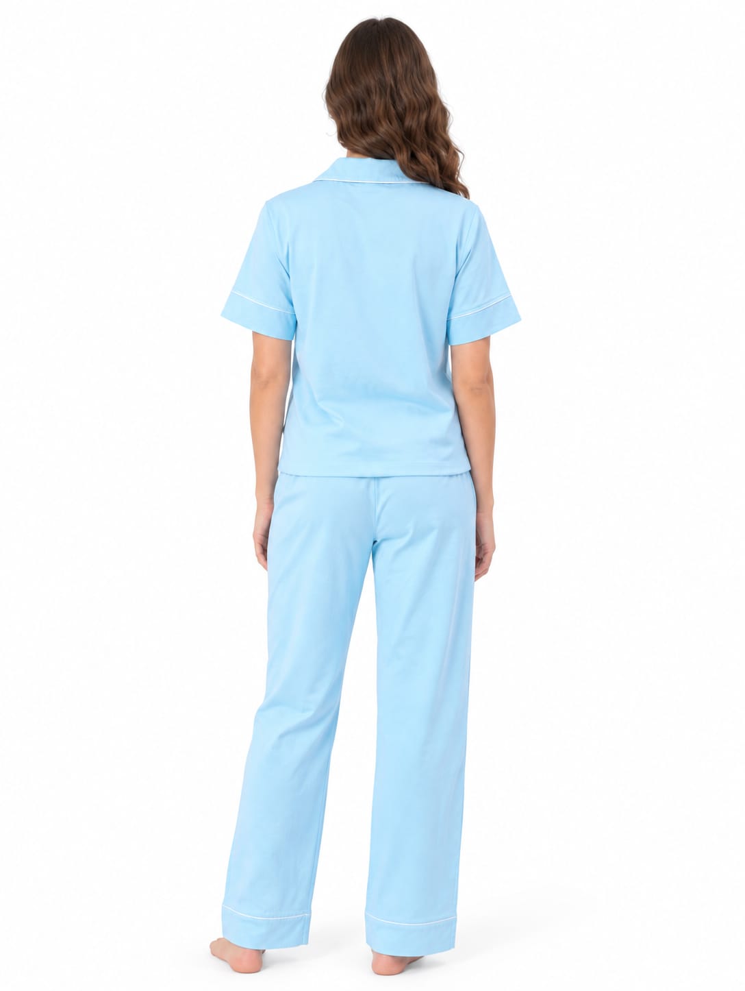 Women’s Classic Baby Blue Pajama Set