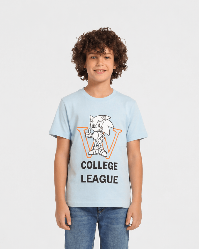 Boy Cotton Active Tee - Red Cotton