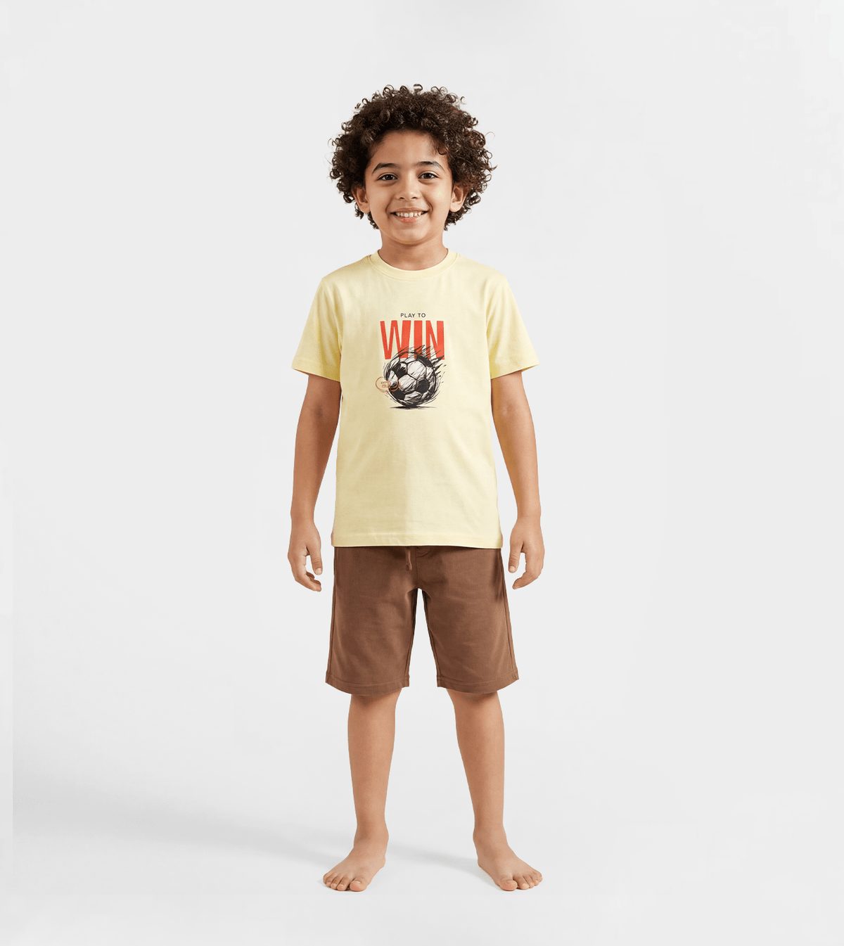 Boy summer pajama - Red Cotton