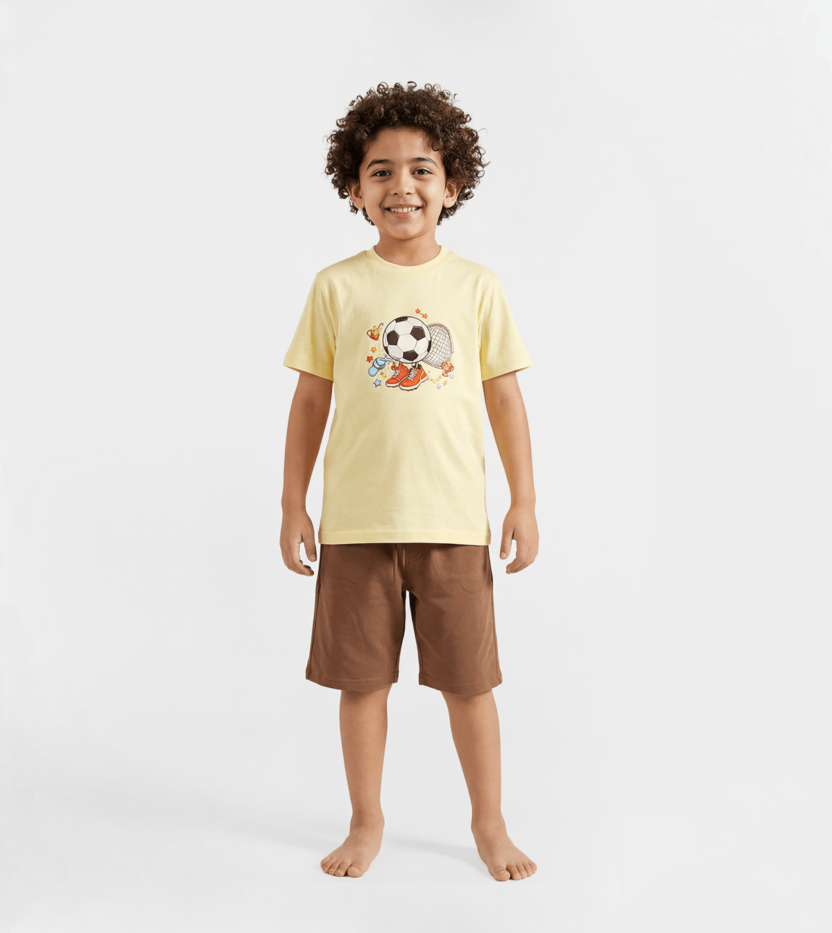 Boy summer pajama - Red Cotton