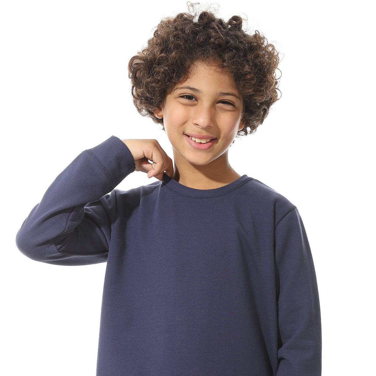 Boys Thermal Set Padded inside - Navy - Red Cotton