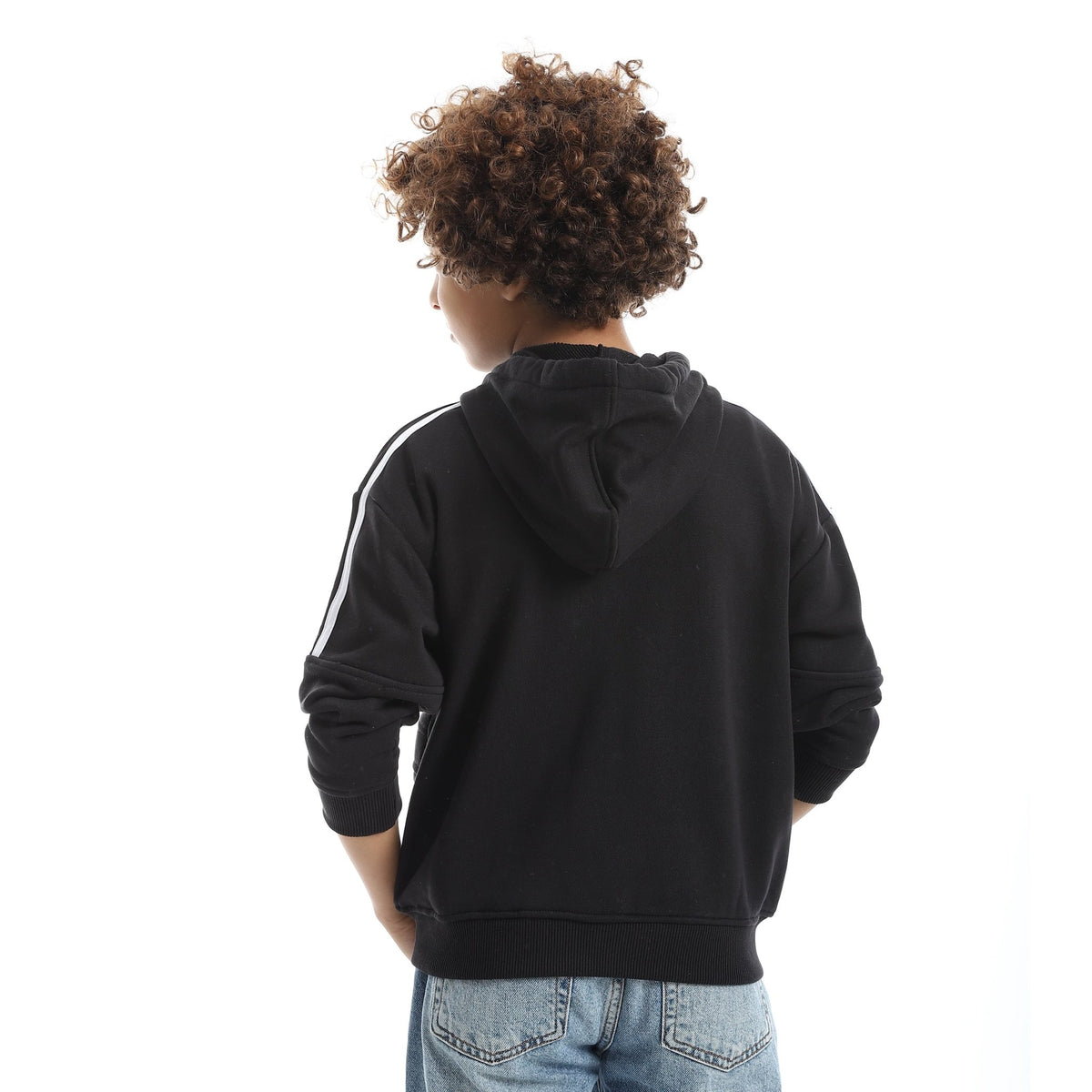 Boys' Urban Sport Zip-Up Sweatshirt - Red Cotton
