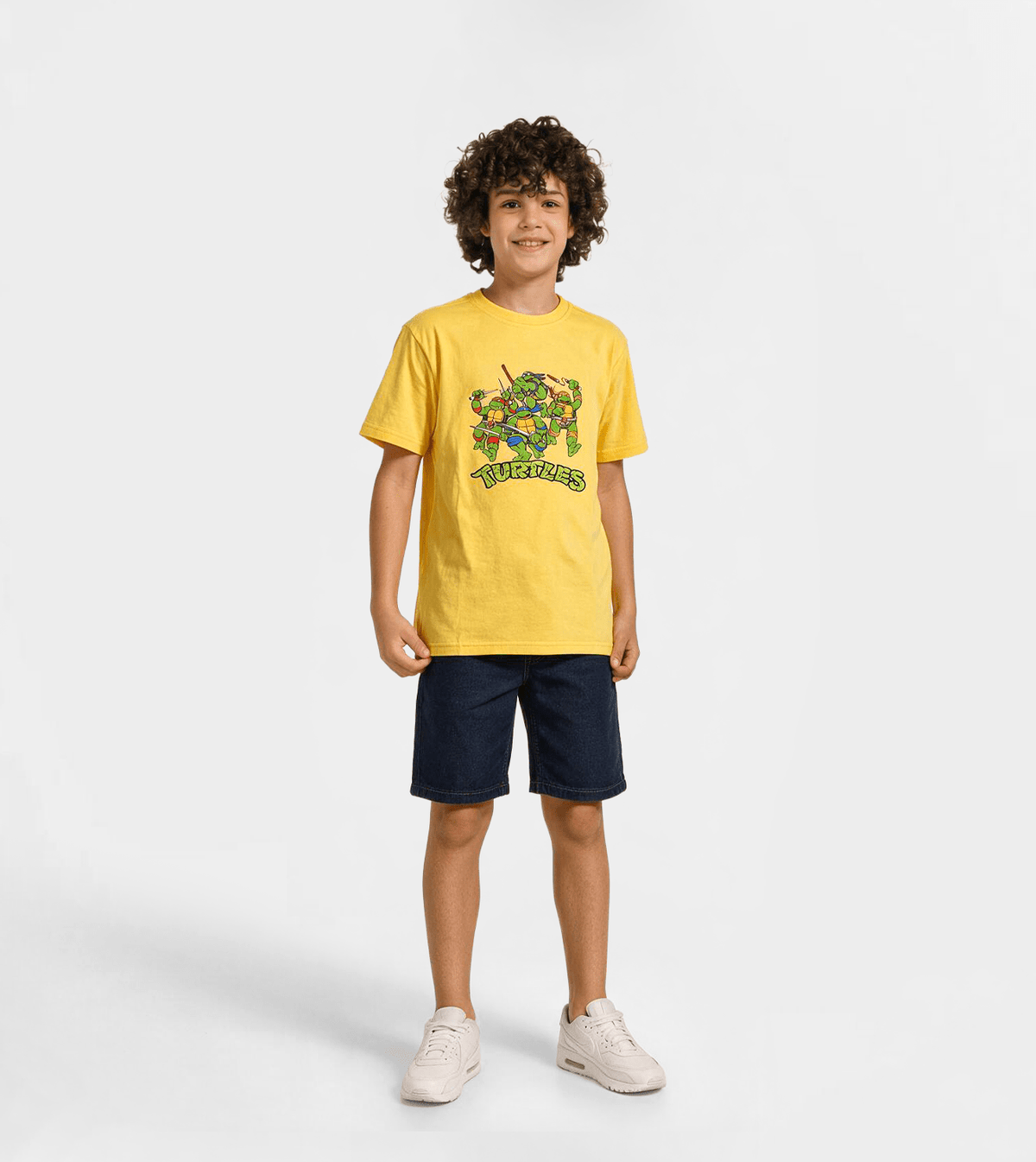 Boys’ Yellow Short-Sleeve T-Shirt - Red Cotton