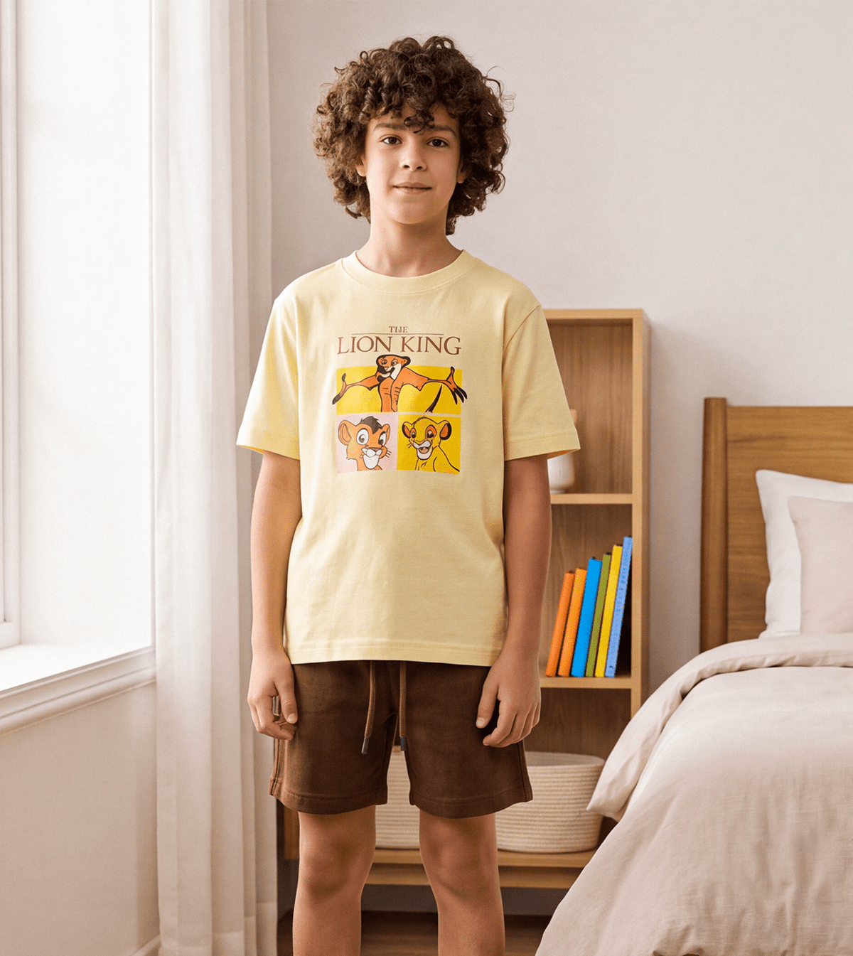 Boys’ Yellow Summer Milton Pajamas - Red Cotton