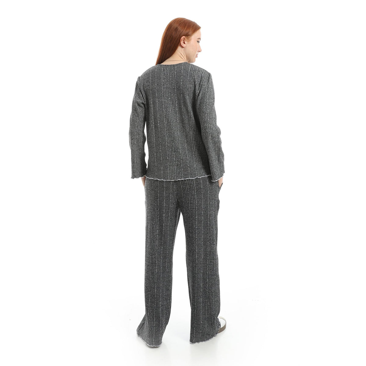 Casual Relax Fit Homewear Set Red Cotton - Red Cotton