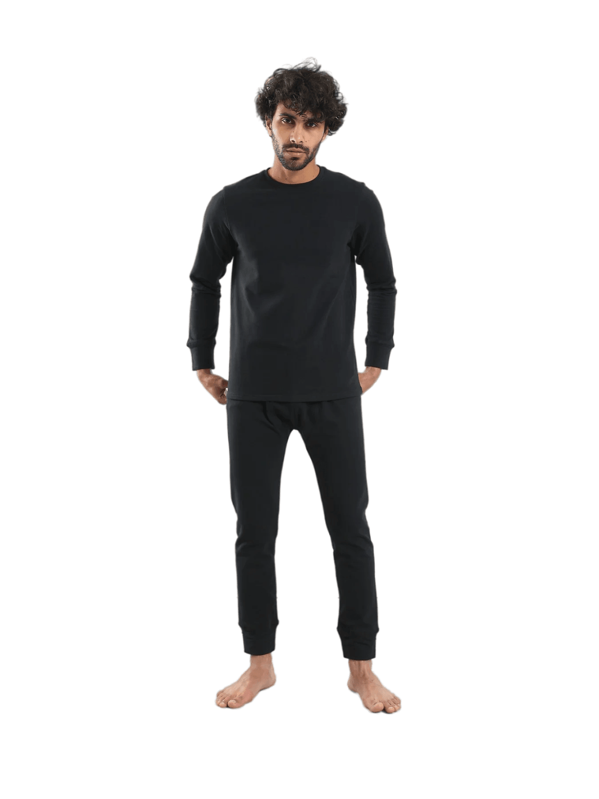 Cozy And Comfortable Thermal Set For Men Padded Inside - Red Cotton
