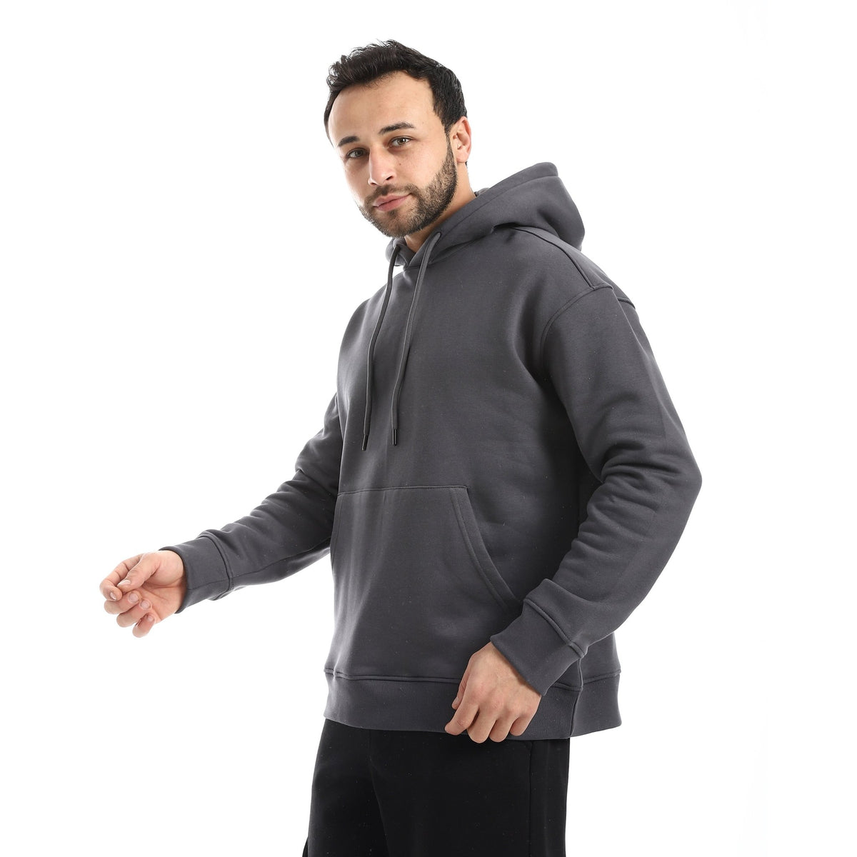 Men Essential Oversized Hoodie - Red Cotton