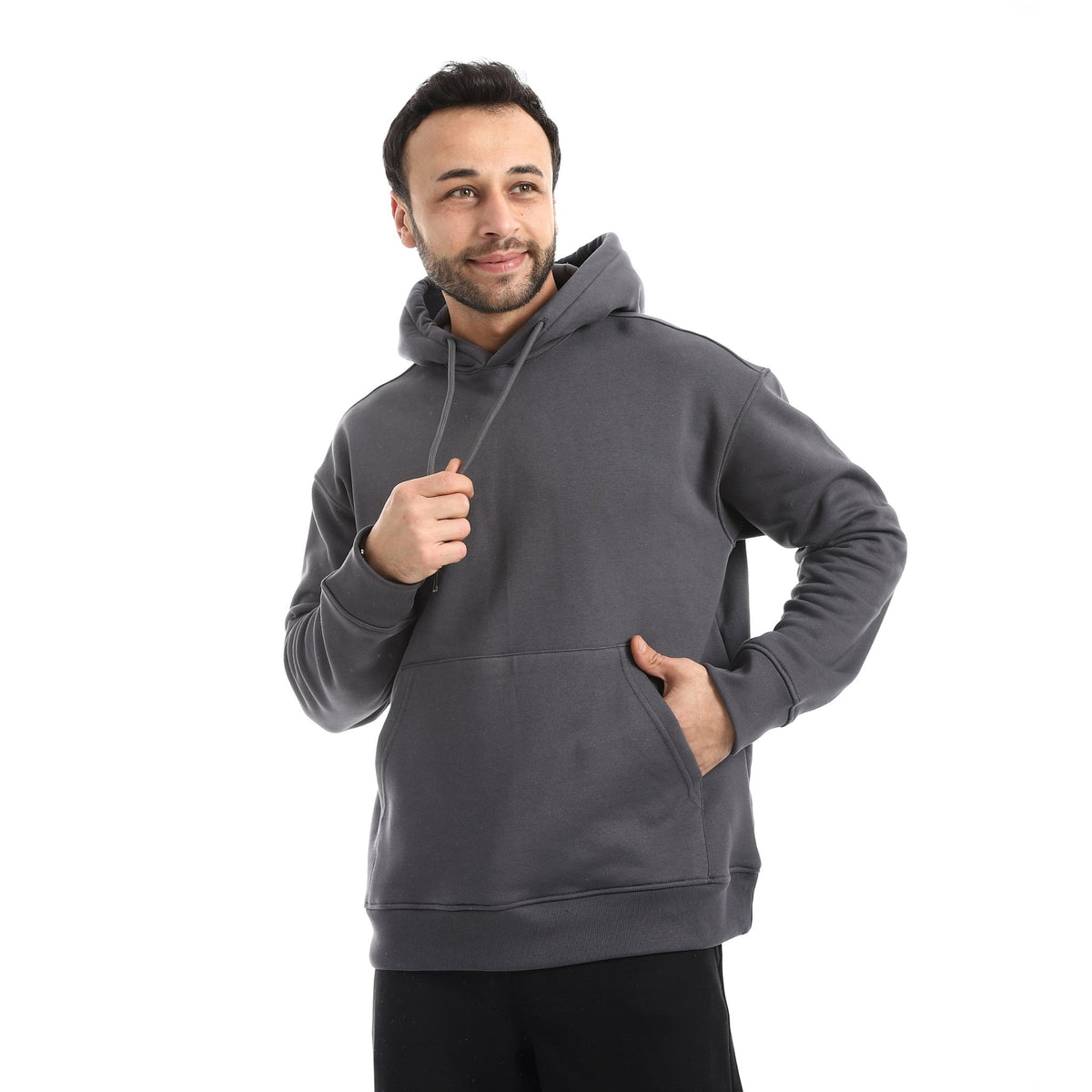 Men Essential Oversized Hoodie - Red Cotton