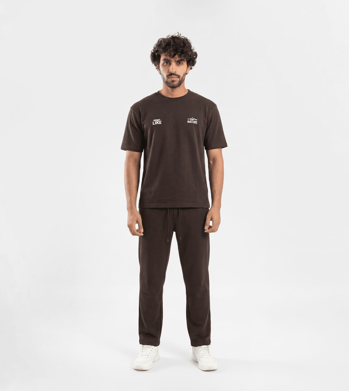 Men "Hunt Like Nature" Active Set - Red Cotton