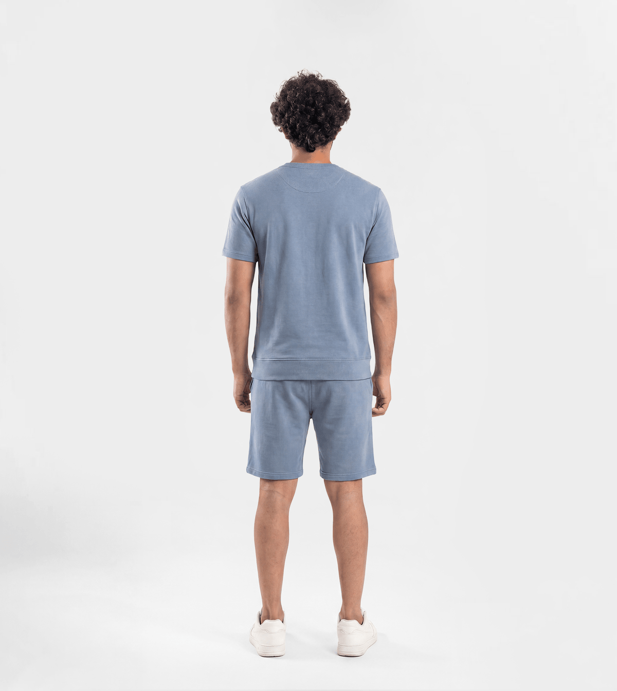 Men Interlock Short Set - Red Cotton
