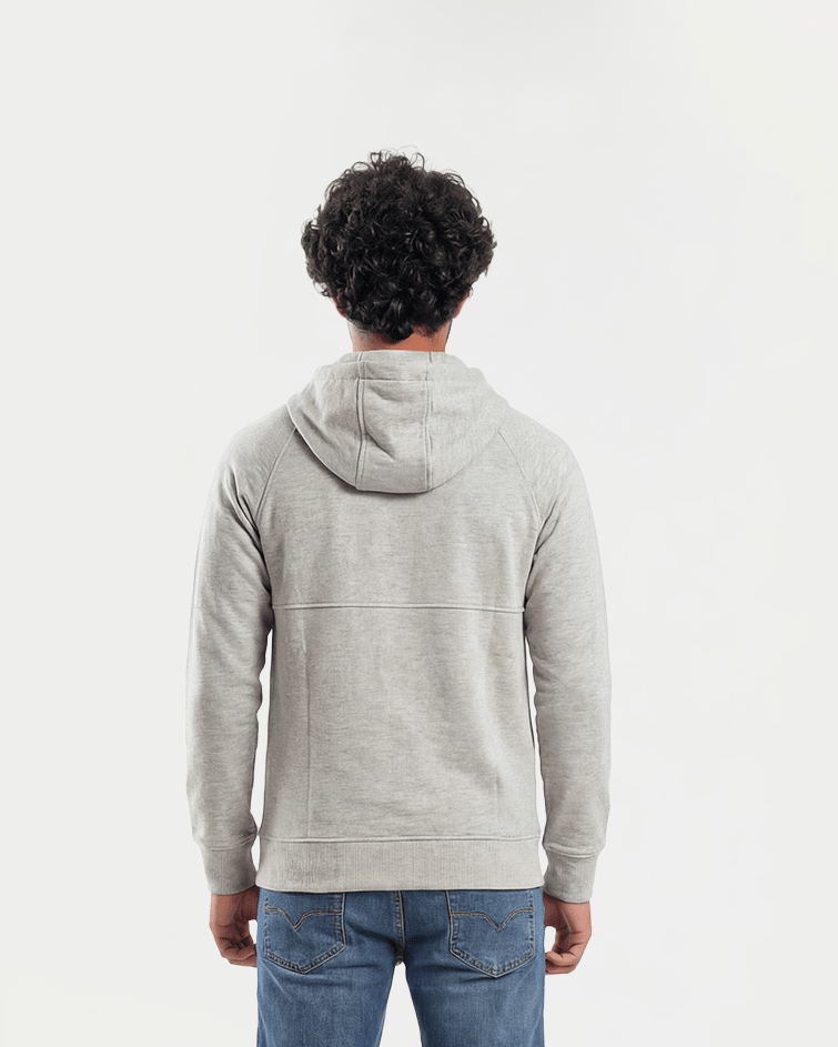 Men Performance Zip-Up Hoodie - Red Cotton
