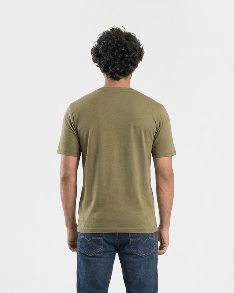 Men Premium Mercerized Cotton Tee - Red Cotton