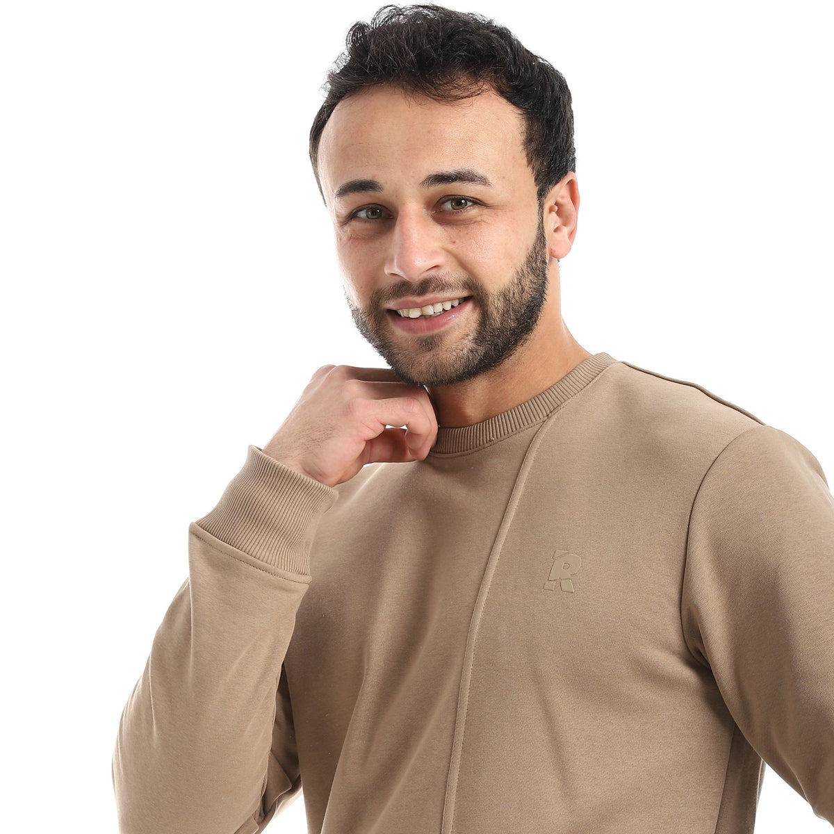 Men Premium Slim-Fit Sweatshirt - Red Cotton