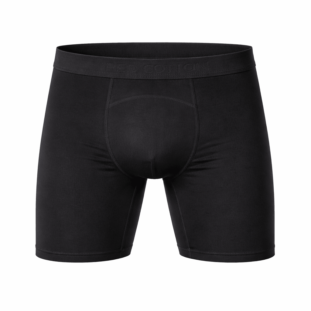 Men Prolong Boxer Briefs - Red Cotton