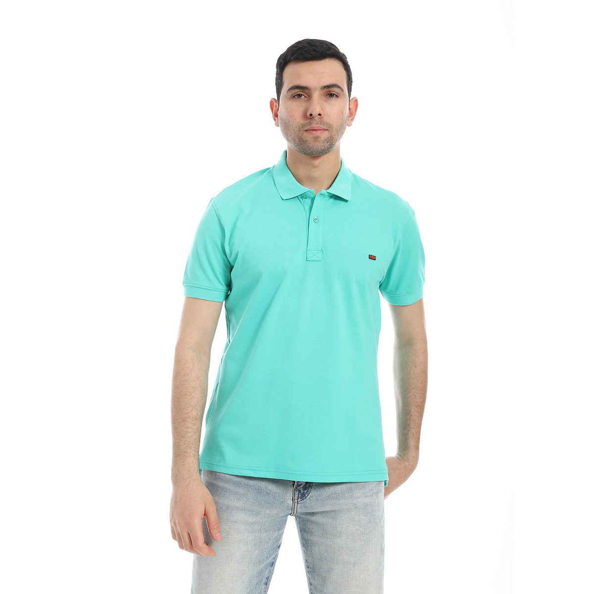 Men's Classic Fit Polo Shirt - Red Cotton