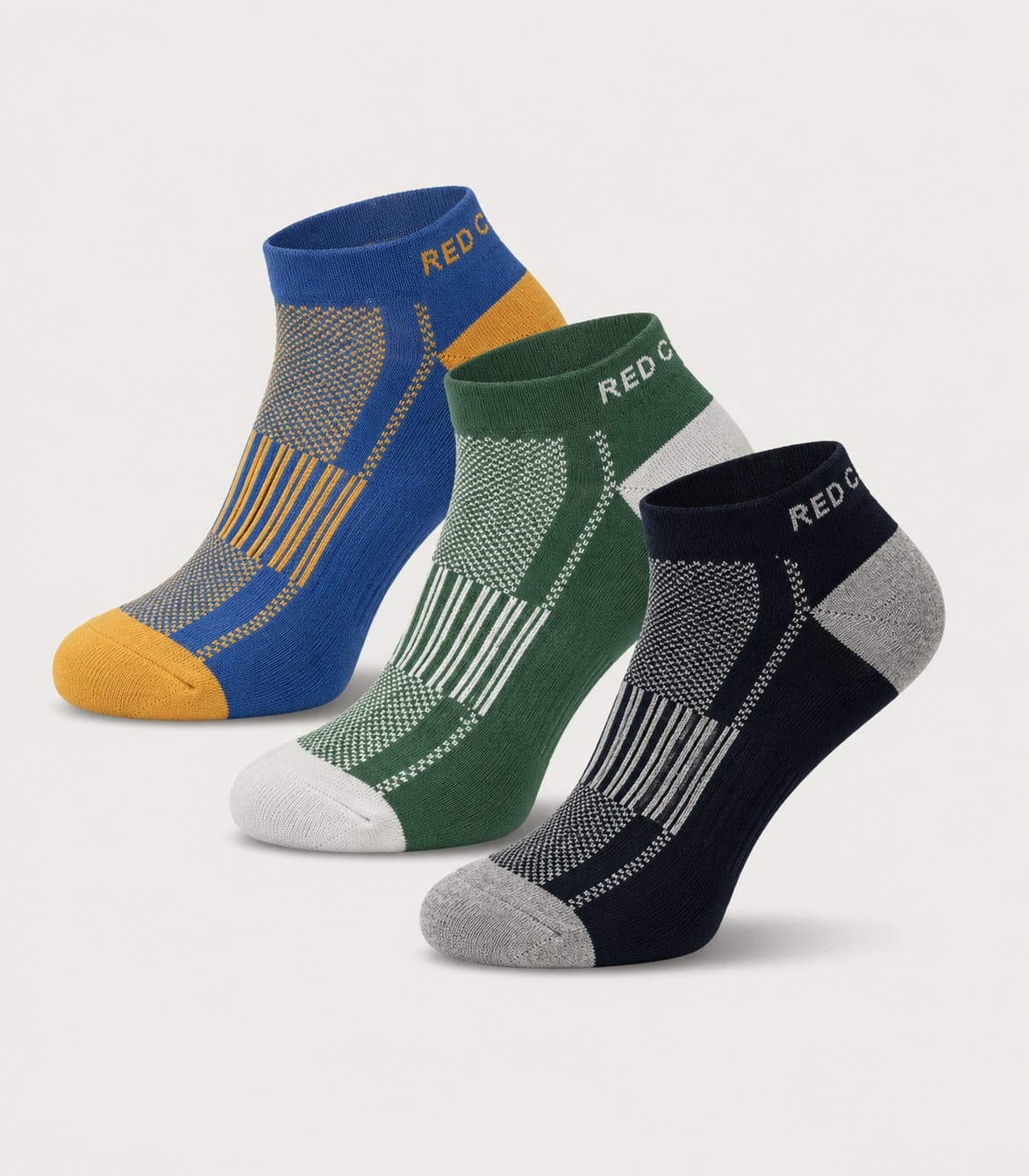 Men's Sock Set (3 Pairs) - Red Cotton