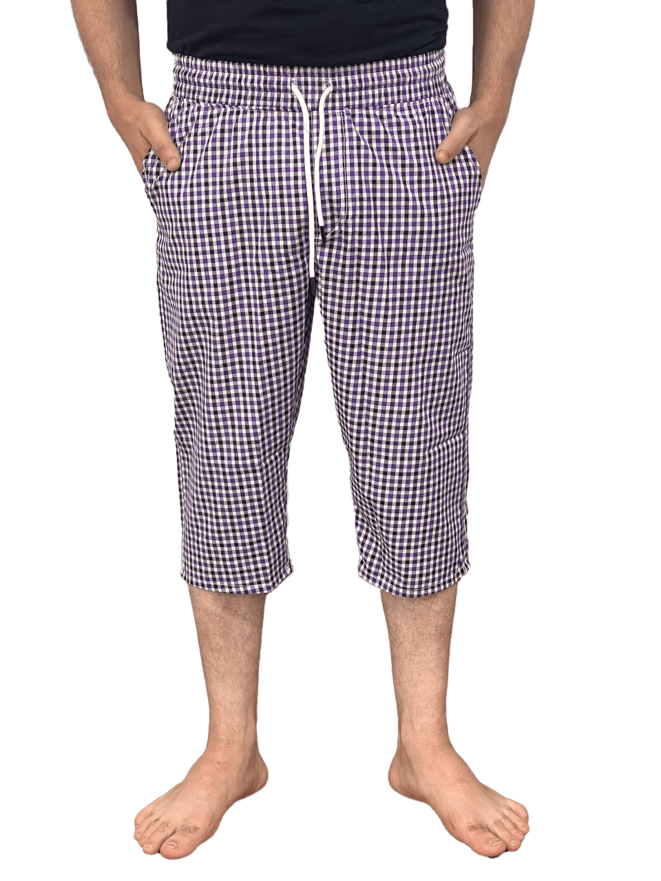 Men's Soft Check Pentacore Comfy and Stylish - Purple - Red Cotton