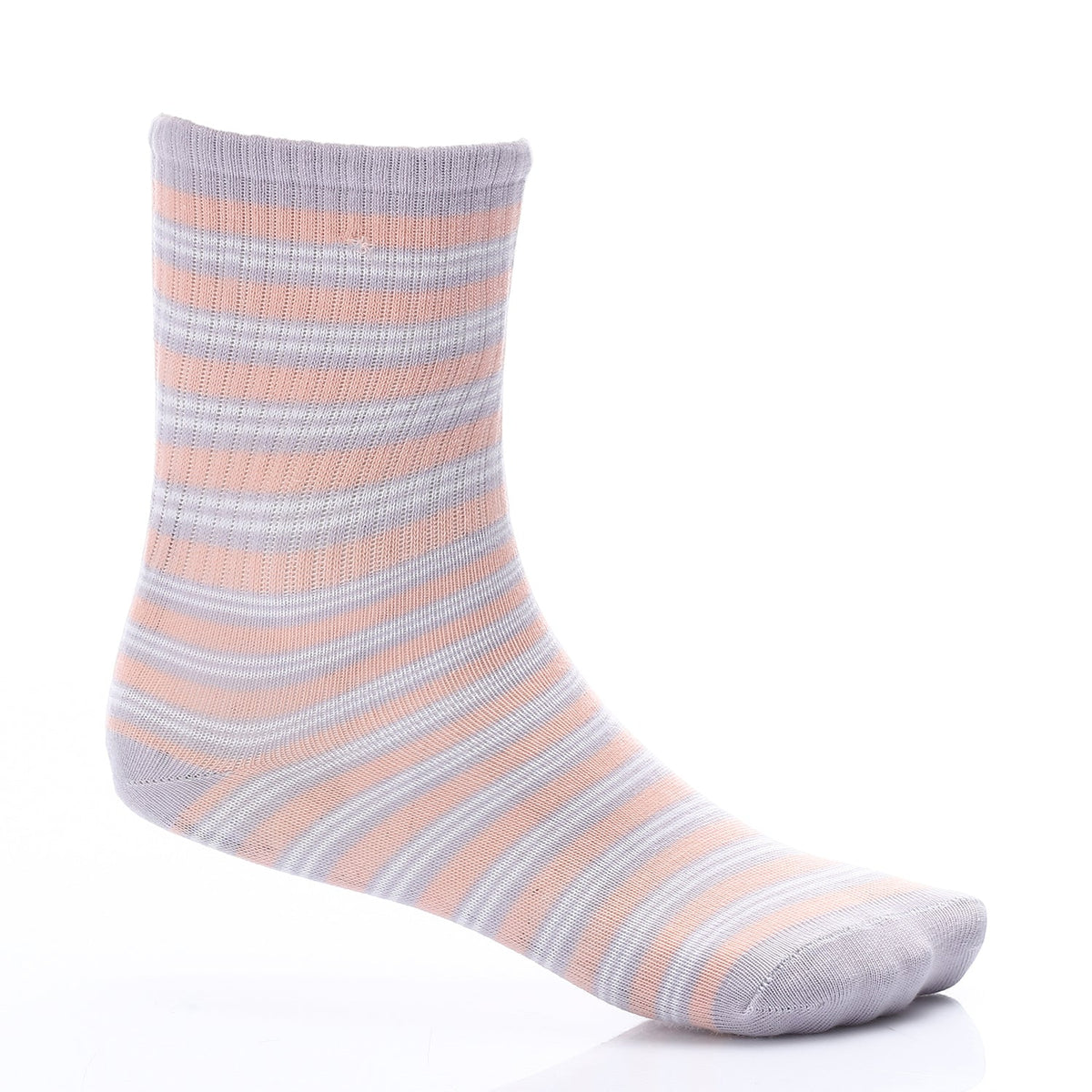 Premium Purple Ribbed Socks: Soft & Durable - Red Cotton
