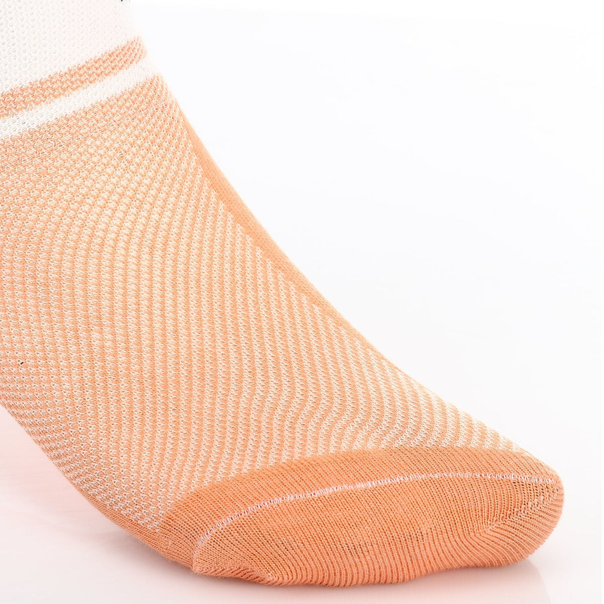 Socks For Girl - Simple, Elegant - Orange & White - Red Cotton