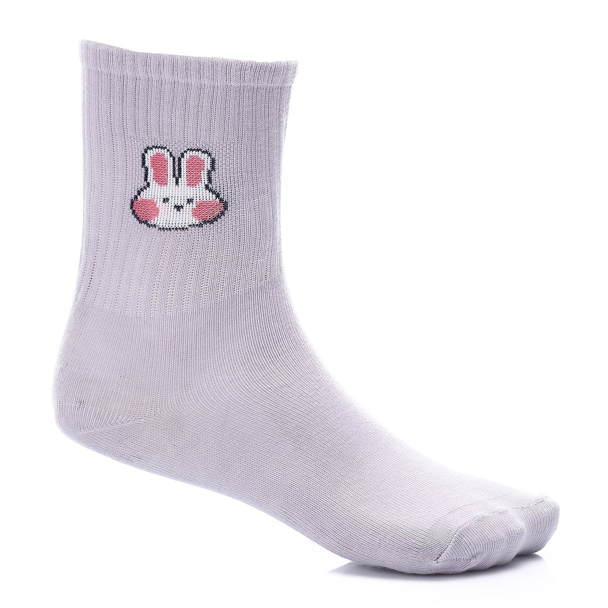 Socks For Girl - Simple, Elegant - Purple - Red Cotton