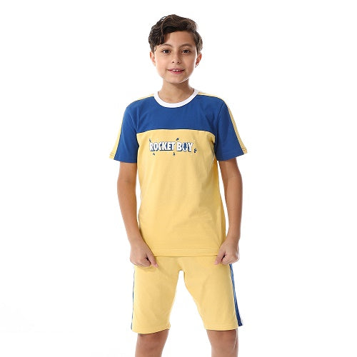 Boy's Summer Pajama- yellow