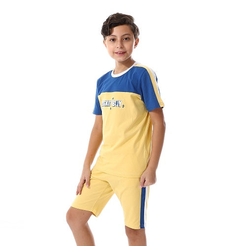 Boy's Summer Pajama- yellow