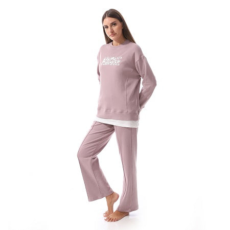 Women's Active Pajama from Red Cotton-Purple