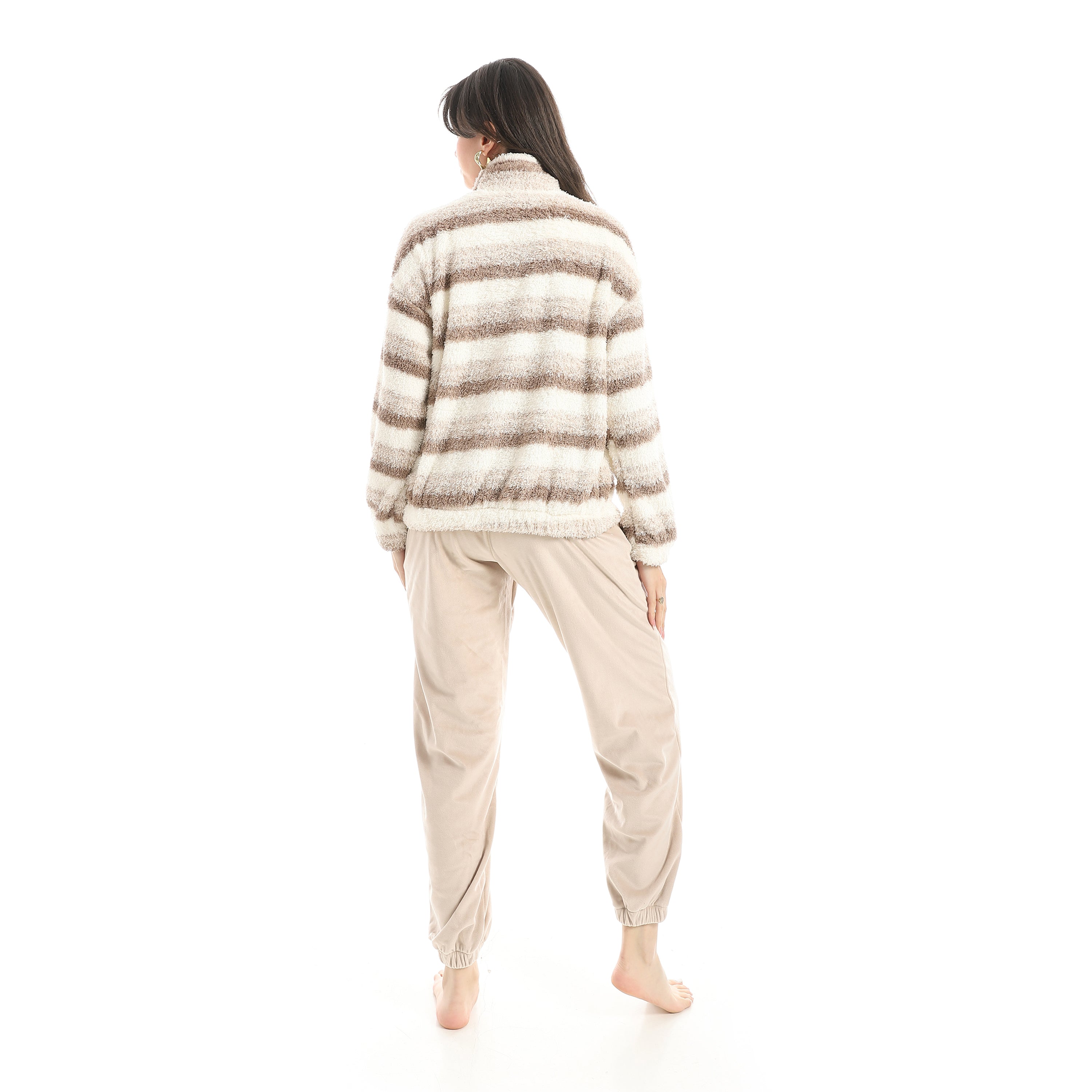 Women’s 2-Piece Pajama Set Red Cotton