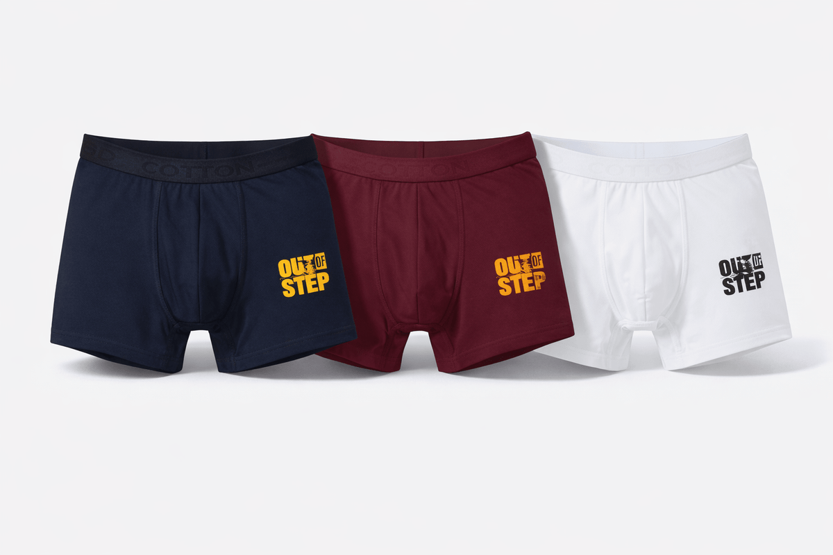 Ultimate Comfort Men’s Boxer Briefs – 3 Pack - Red Cotton