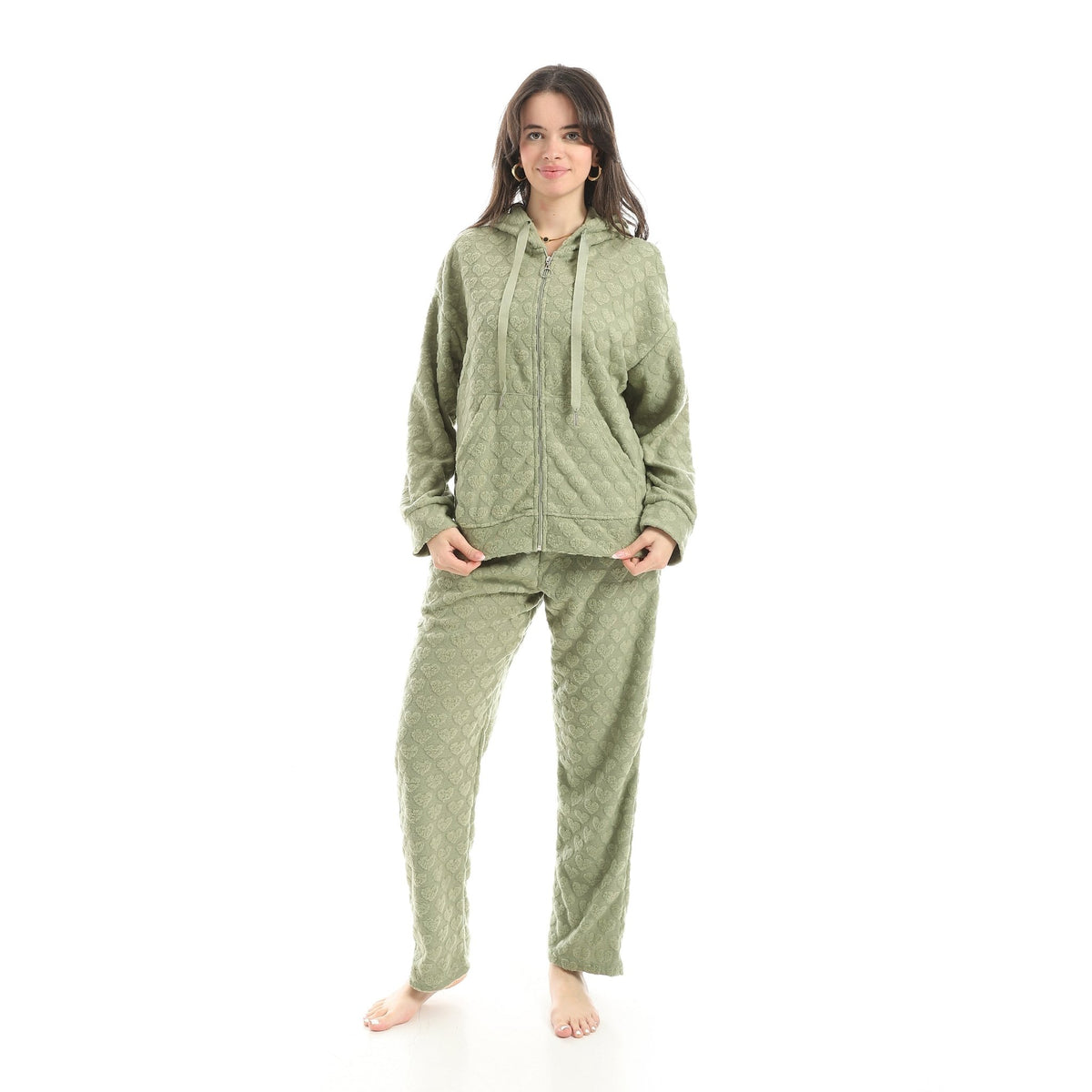 Women The Love Pajama Set - Red Cotton