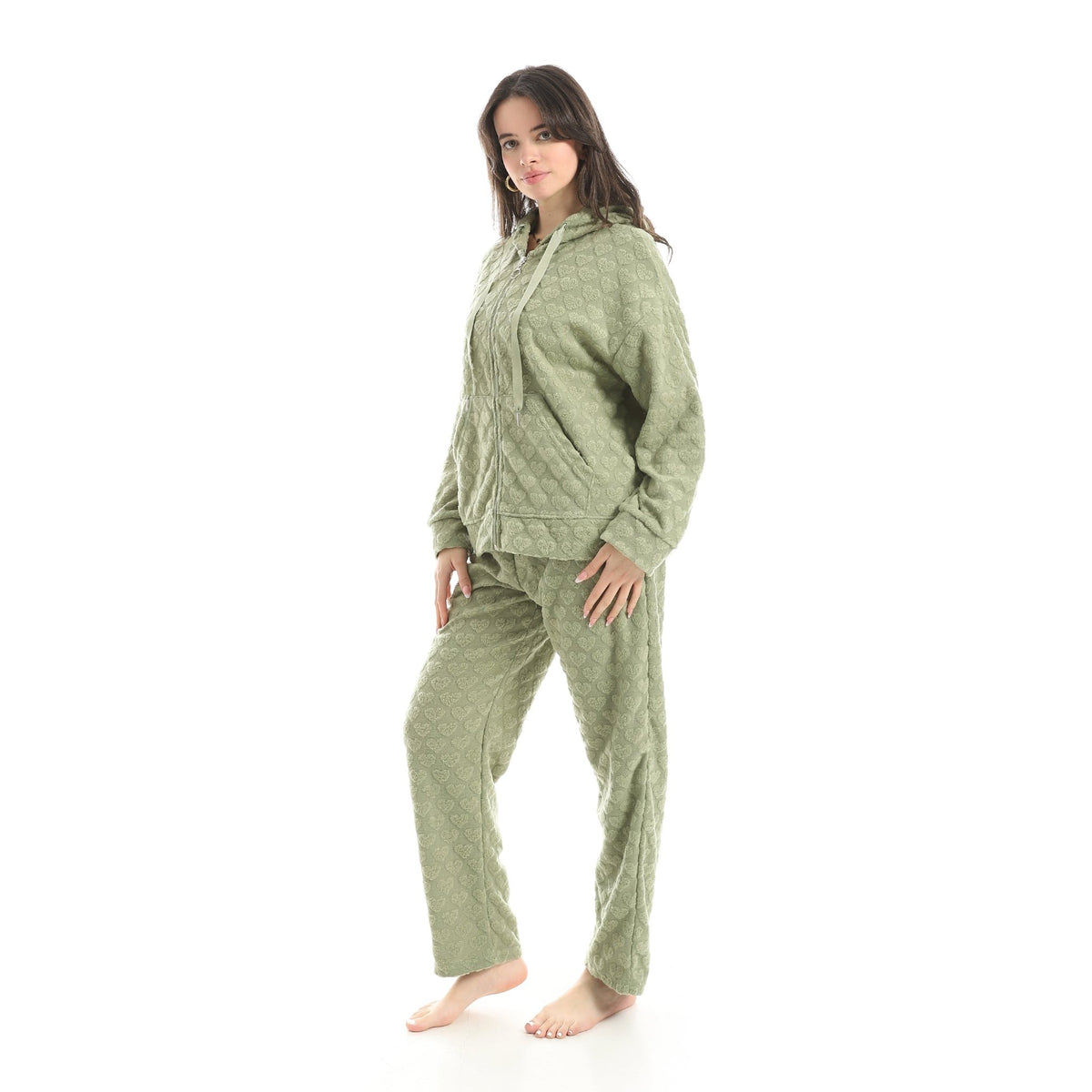 Women The Love Pajama Set - Red Cotton