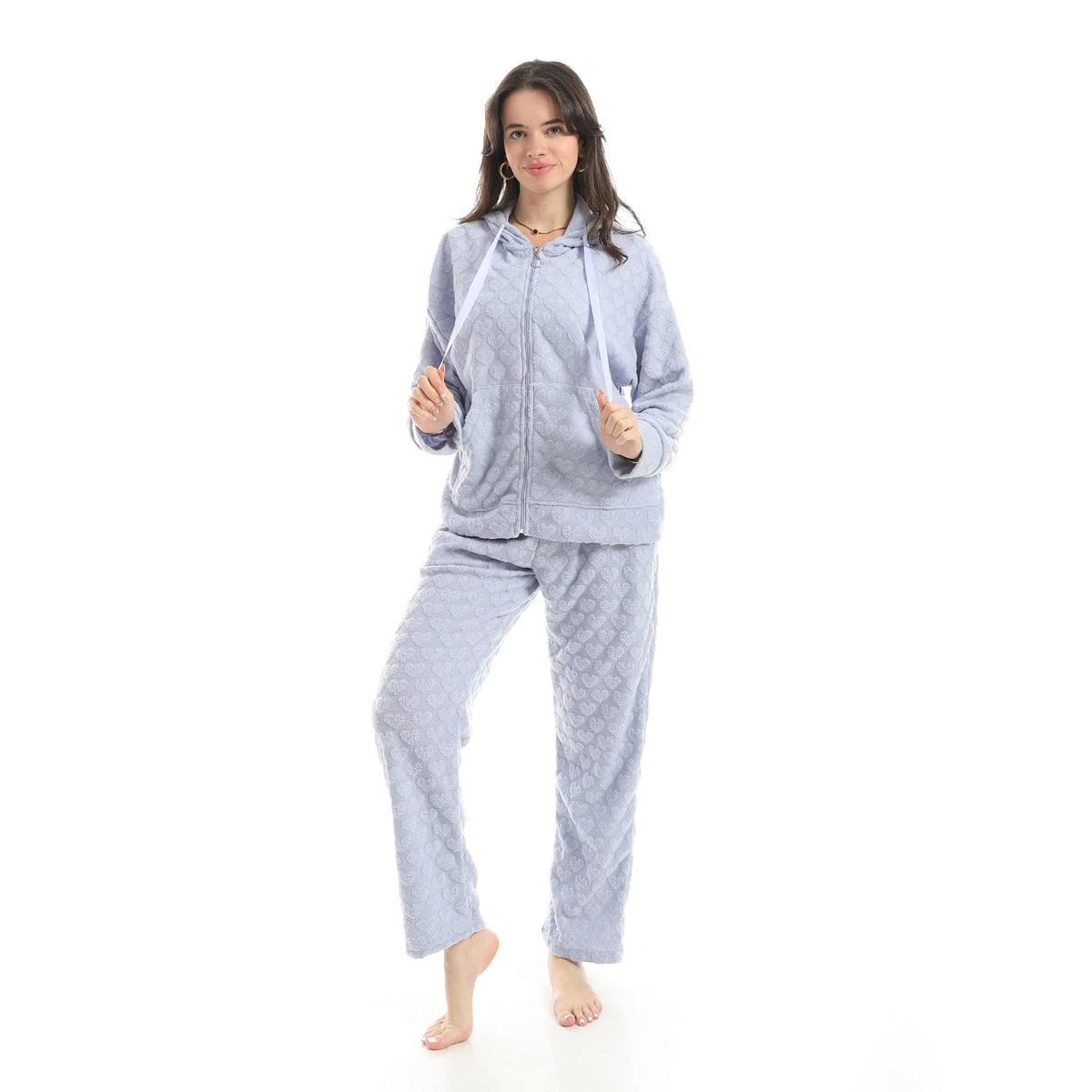 Women The Love Pajama Set - Red Cotton