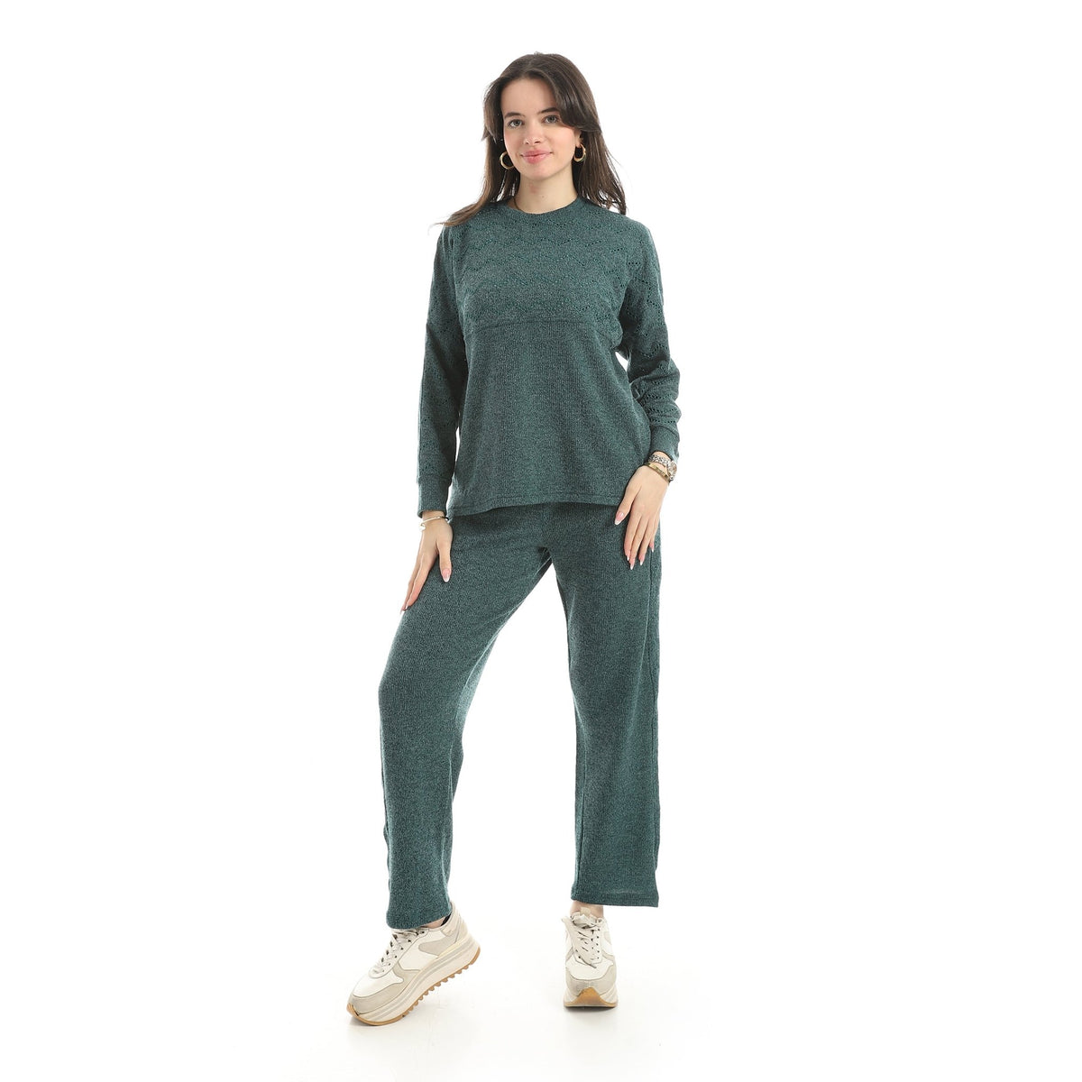 Women’s 2-Piece Pajama Set Red Cotton - Red Cotton