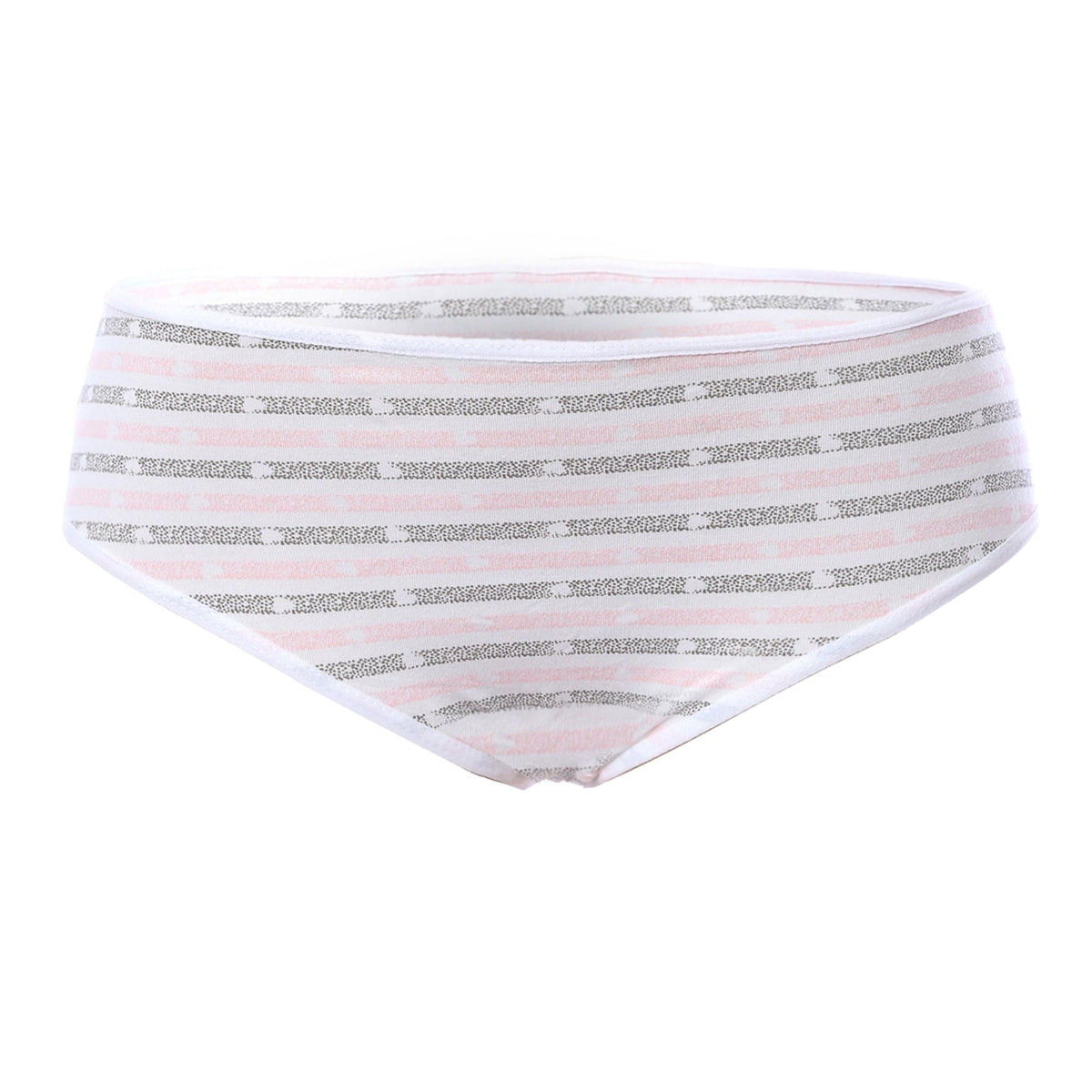 Women's Midi Underwear Set, Three-Piece - Multiple Colors - Red Cotton