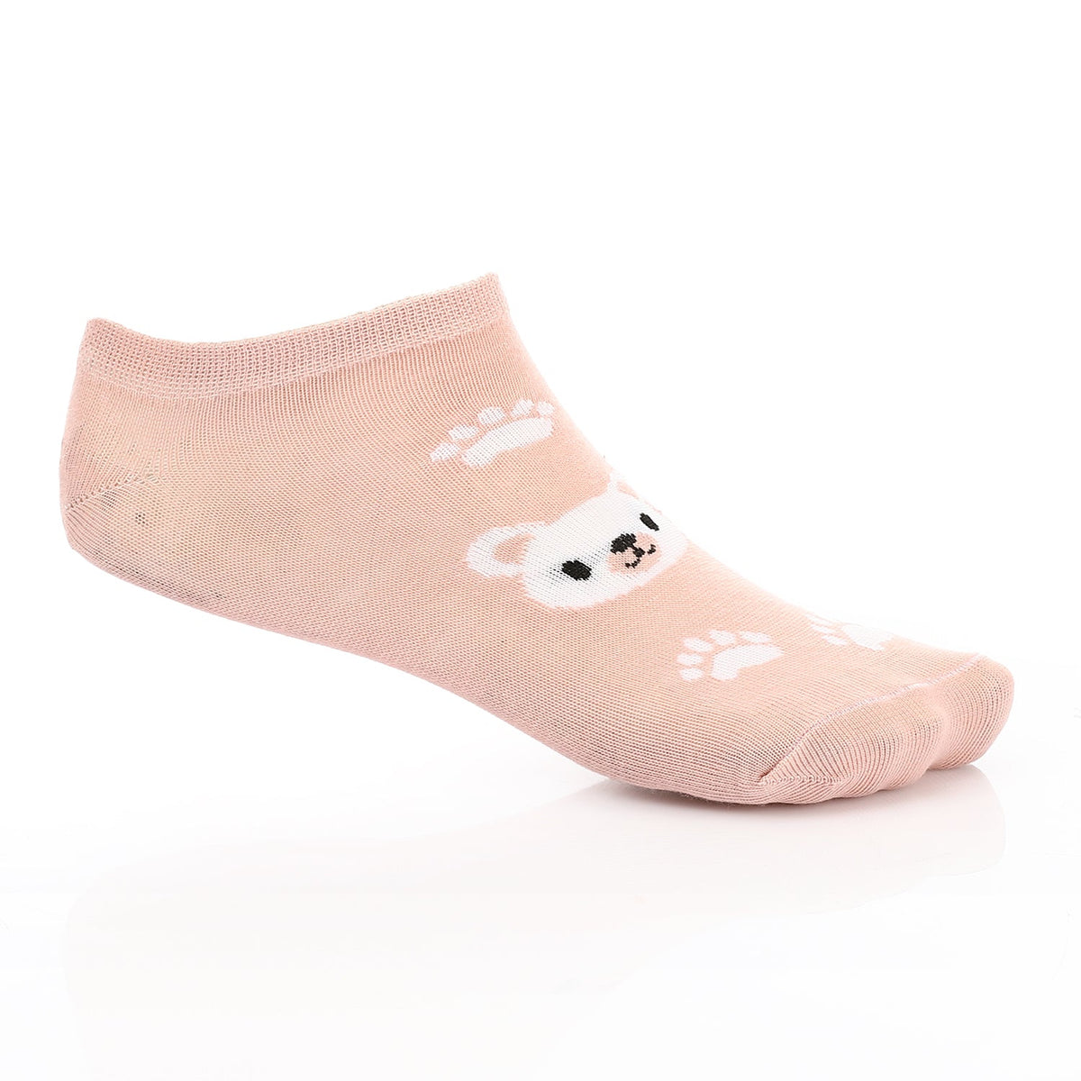 Women's No Show Socks - Kashmir - Red Cotton