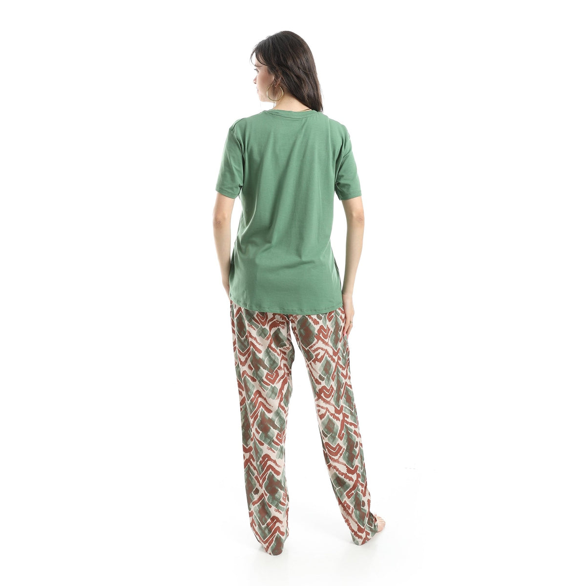 Women's Soft and Breathable Cotton Pajama Set - Red Cotton