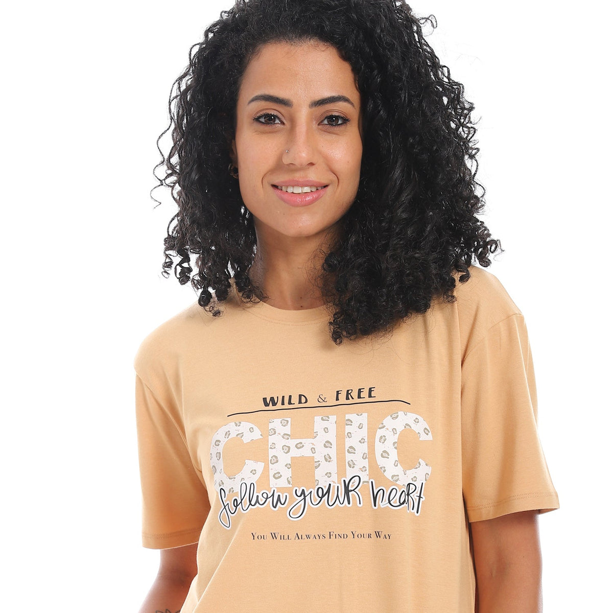 Women's Summer Pajama - Beige - Red Cotton