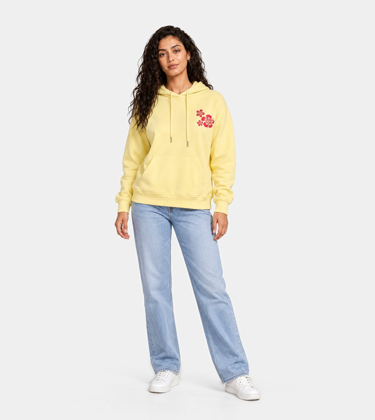 Women’s Yellow Hoodie | Red Cotton - Red Cotton