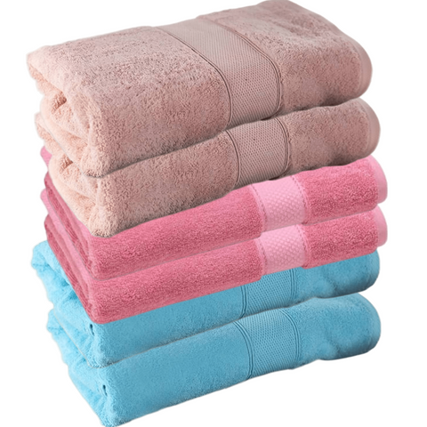 Redcotton Deluxe 100% Cotton Bath Towel- 6pcs